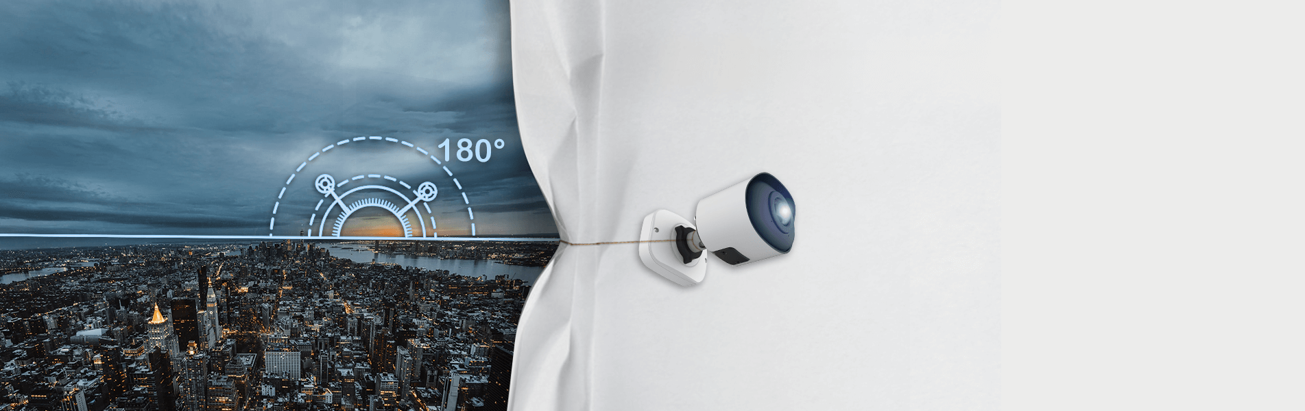 180° Panoramic Mini Bullet Network Camera