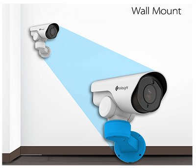 Wall Mount of Milesight Mini PoE PTZ Bullet Network Camera