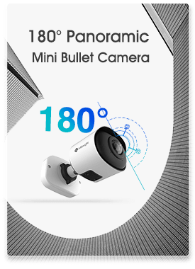 180°panoramic mini bullet camera