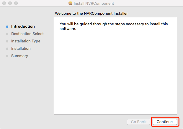 NVR Plugin Installation on MAC