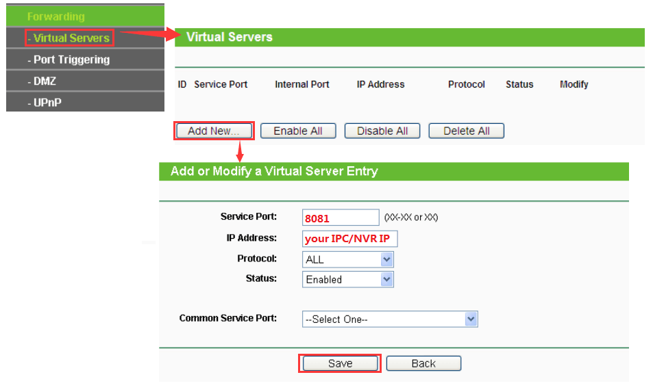 Virtual Servers