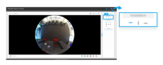 sevent display modes of fisheye camera