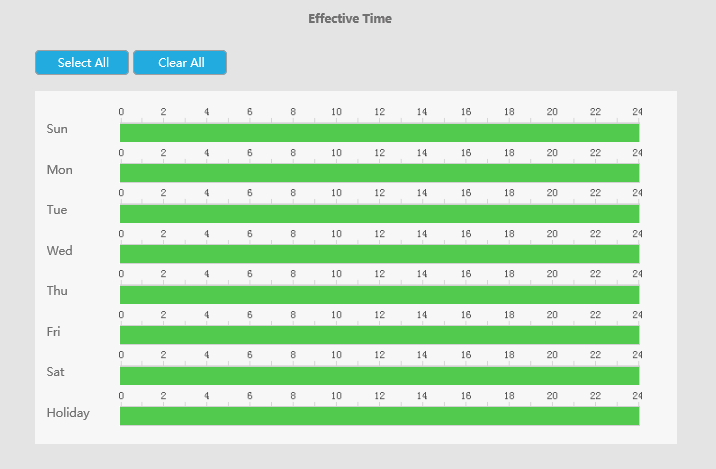 Event Record Settings